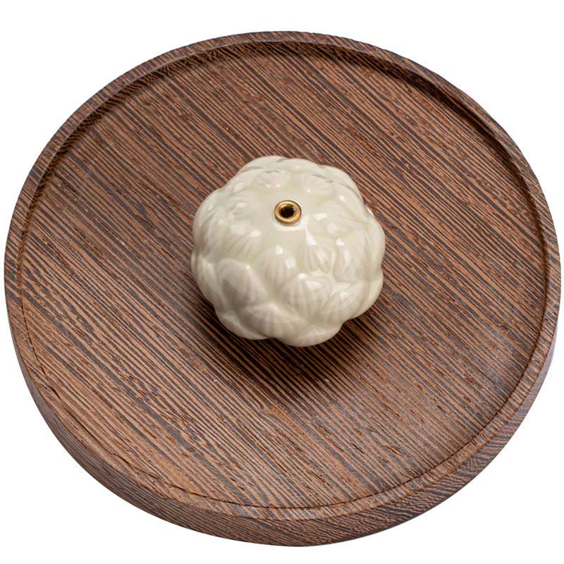 Mini Lotus Flower Meditation Ceramic Stick Small Incense Burner Decoration - Image 13