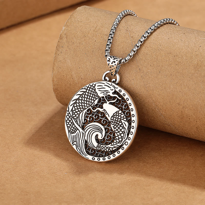 Tibetan Copper Koi Fish Healing Necklace - Image 7