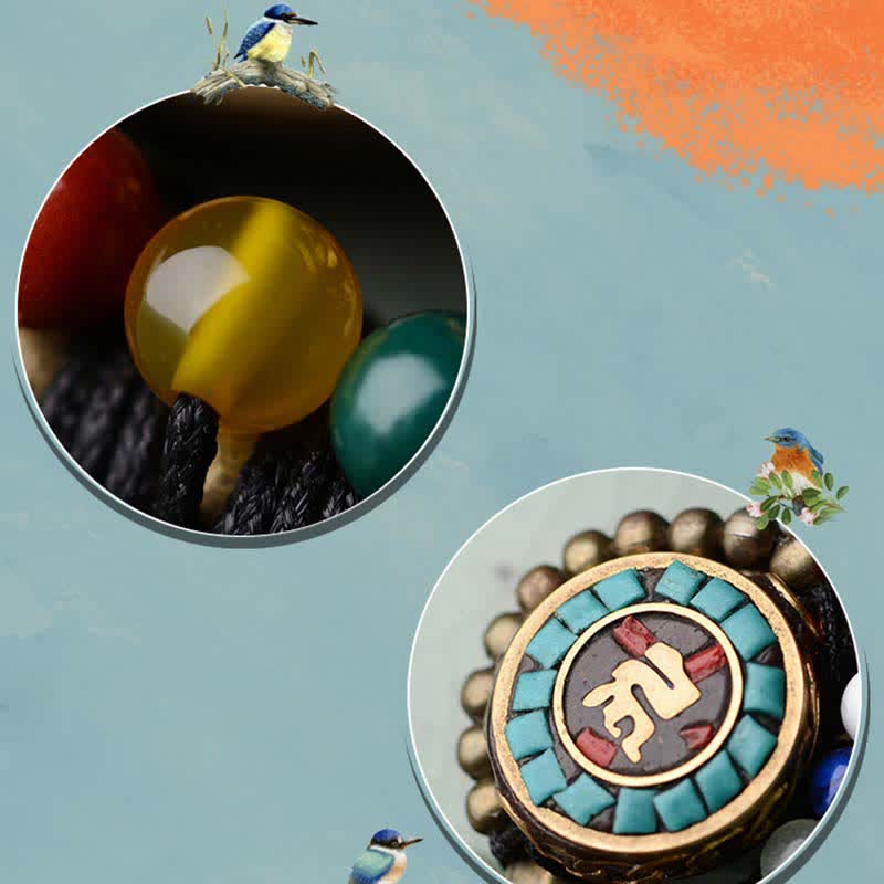 Tibetan Turquoise Agate Protection Hairpin Decorations - Image 7