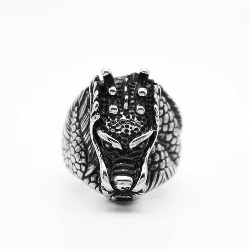Dragon Balance Titanium Steel Ring - Image 6