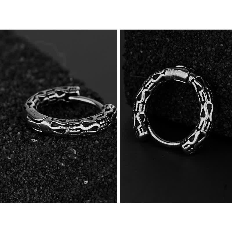 Retro Pattern Titanium Steel Balance Earrings - Image 9