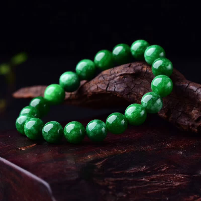 Cyan Jade Bead Calm Harmony Bracelet