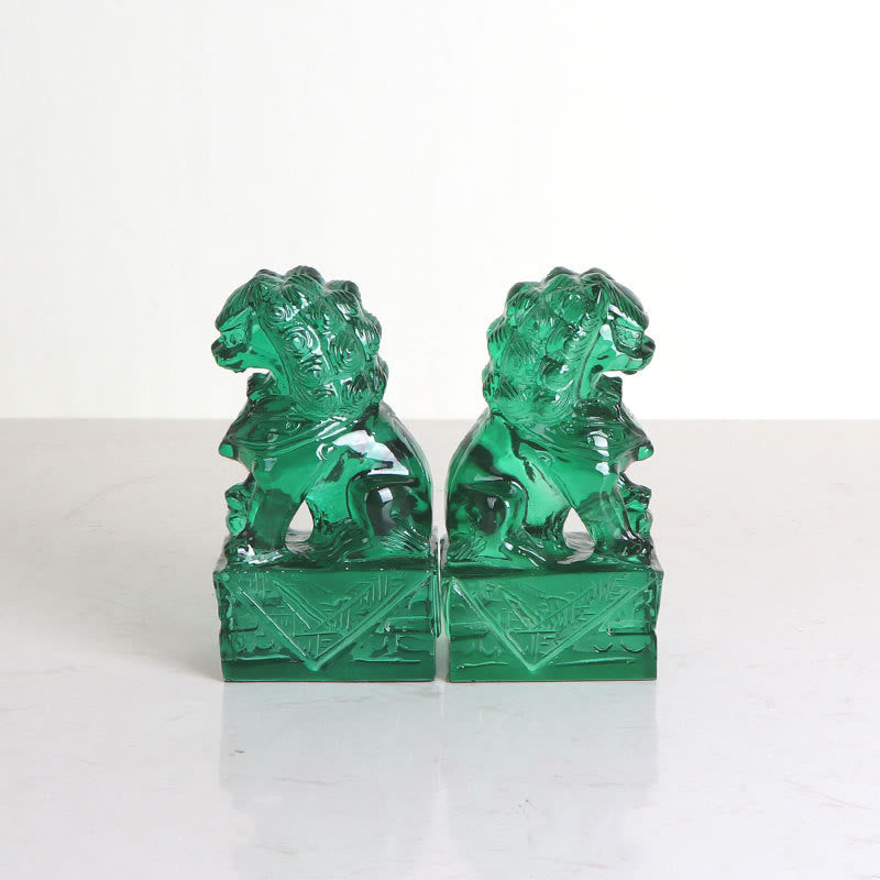 2Pcs Lion Statue Courage Strength Resin Home Office Decoration - Image 13
