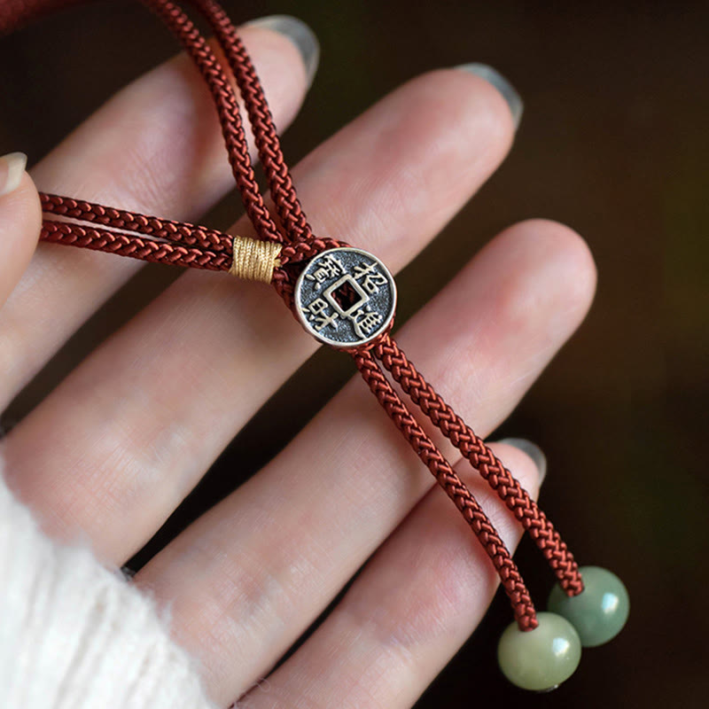 925 Sterling Silver Handmade Chinese Zodiac Natal Buddha Cyan Bodhi Seed Protection Braided Red String Bracelet - Image 17