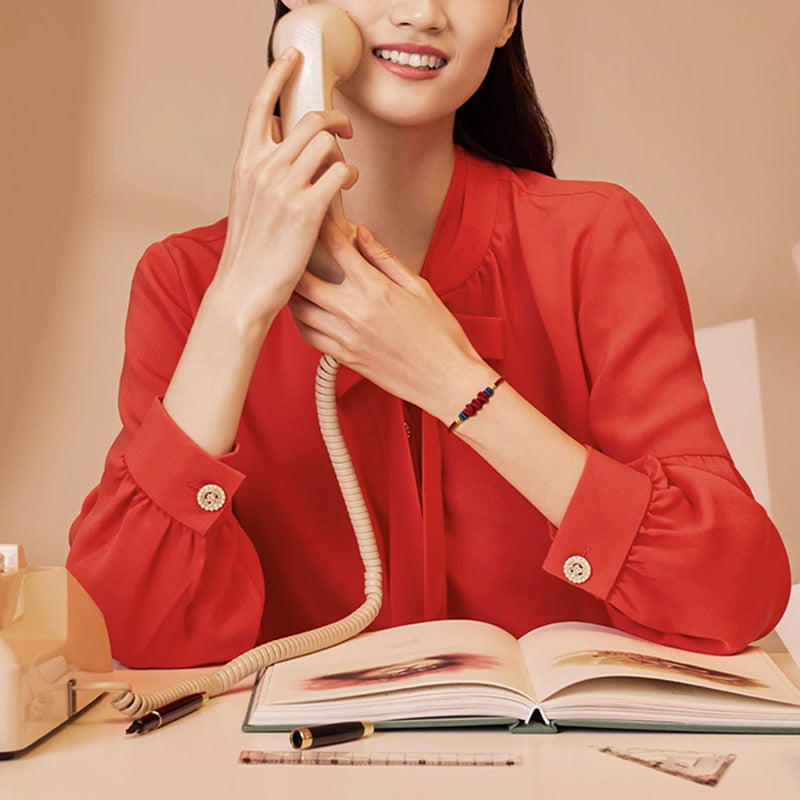 925 Sterling Silver Koi Fish Charm Wealth Success Braided Bracelet - Image 9