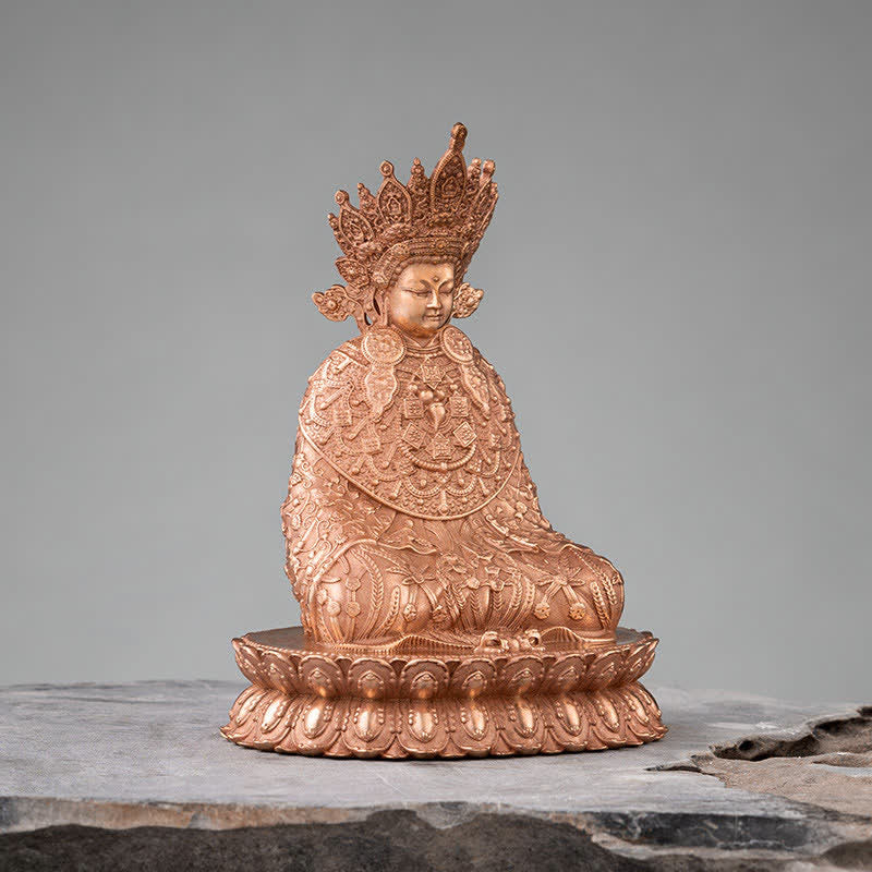 Shakyamuni Figurine Compassion Handmade Copper Statue Decoration - Image 2