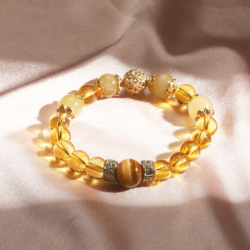Citrine Generosity Prosperity Beaded Bracelet - Image 5