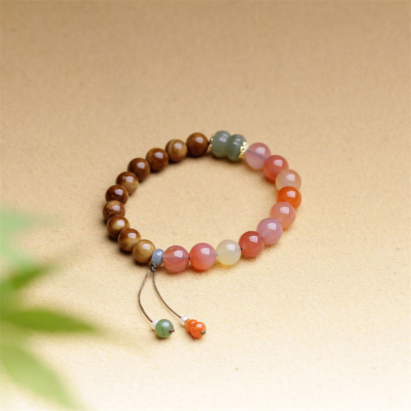 Kuka Seed Yanyuan Agate Hetian Jade Wealth Protection Bracelet - Image 3