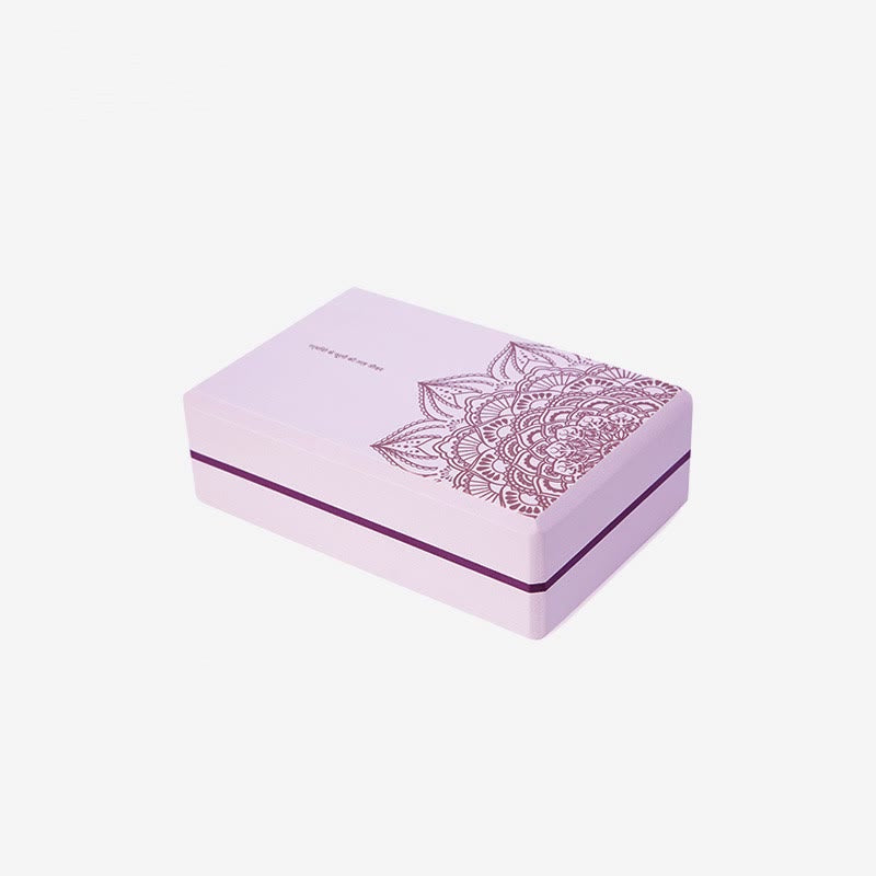 Tibetan Mandala Mindful Soft Non-Slip Foam Yoga Block - Image 3