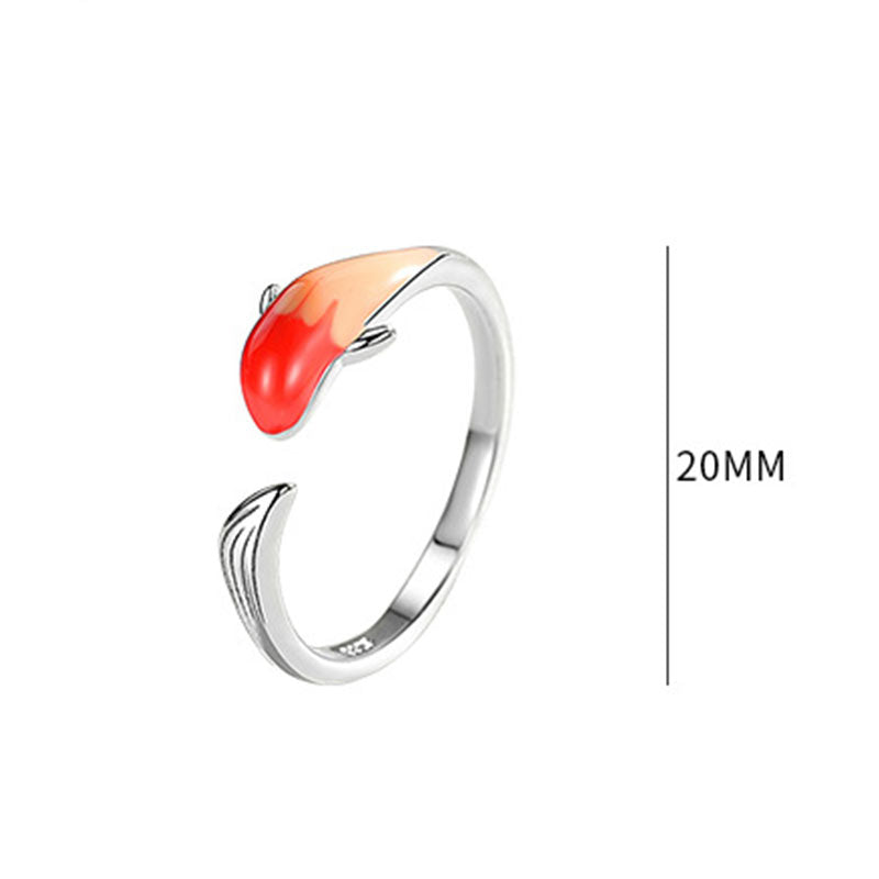 Koi Fish Copper Balance Luck Adjustable Ring - Image 14