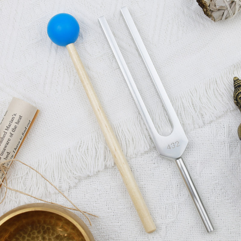 Tuning Fork 432HZ Aluminum Alloy with Hammer for Mind and Spirit Healing - Image 3