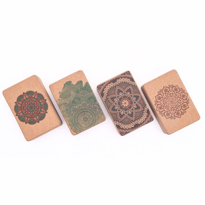Tibetan Mandala Mindful Yoga Cork Block - Image 11