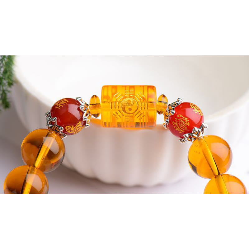 Natural Citrine Fortune Happiness Bracelet - Image 9