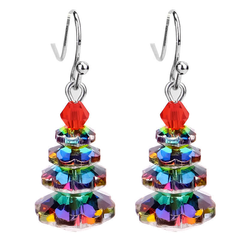 Various Crystals Christmas Tree Amethyst Peace Healing Drop Earrings - Image 8