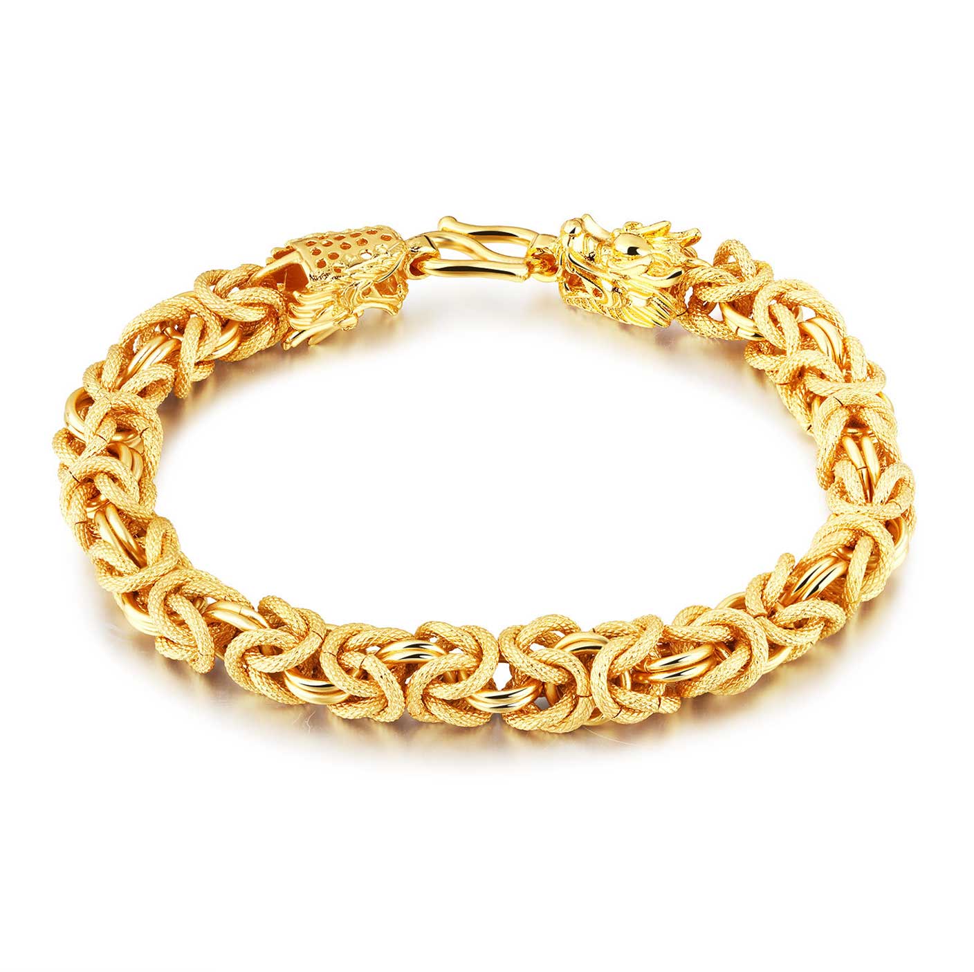 Double-Headed Golden Dragon Luck Bracelet - Image 7
