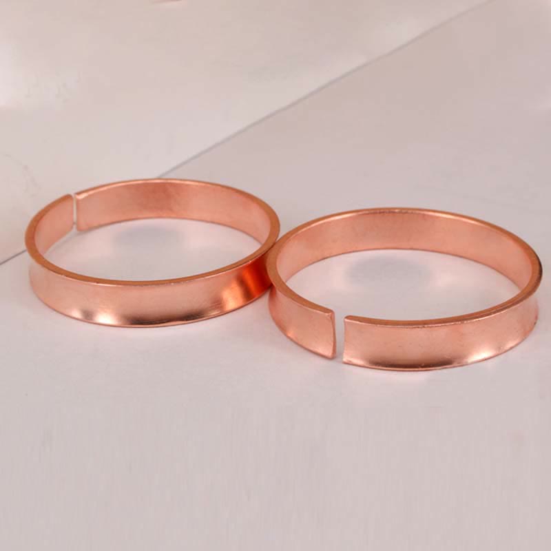 Copper Wealth Luck Cuff Bracelet Bangle - Image 6