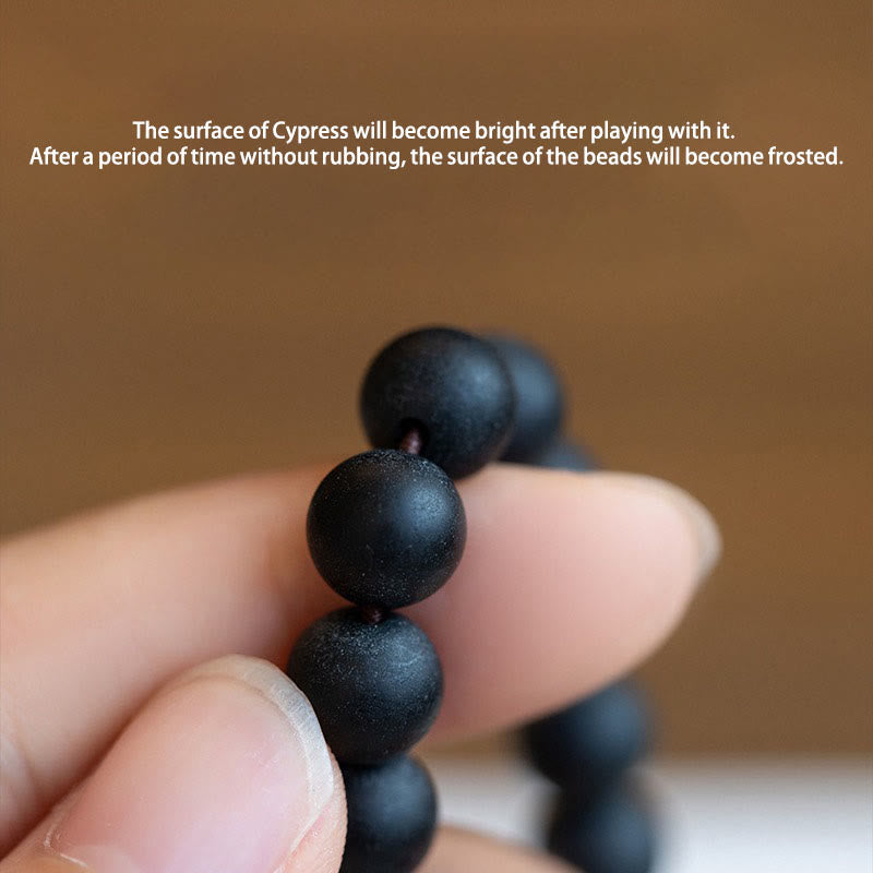 Tibetan Double Layer Cypress Bodhi Lotus Healing Bracelet - Image 5