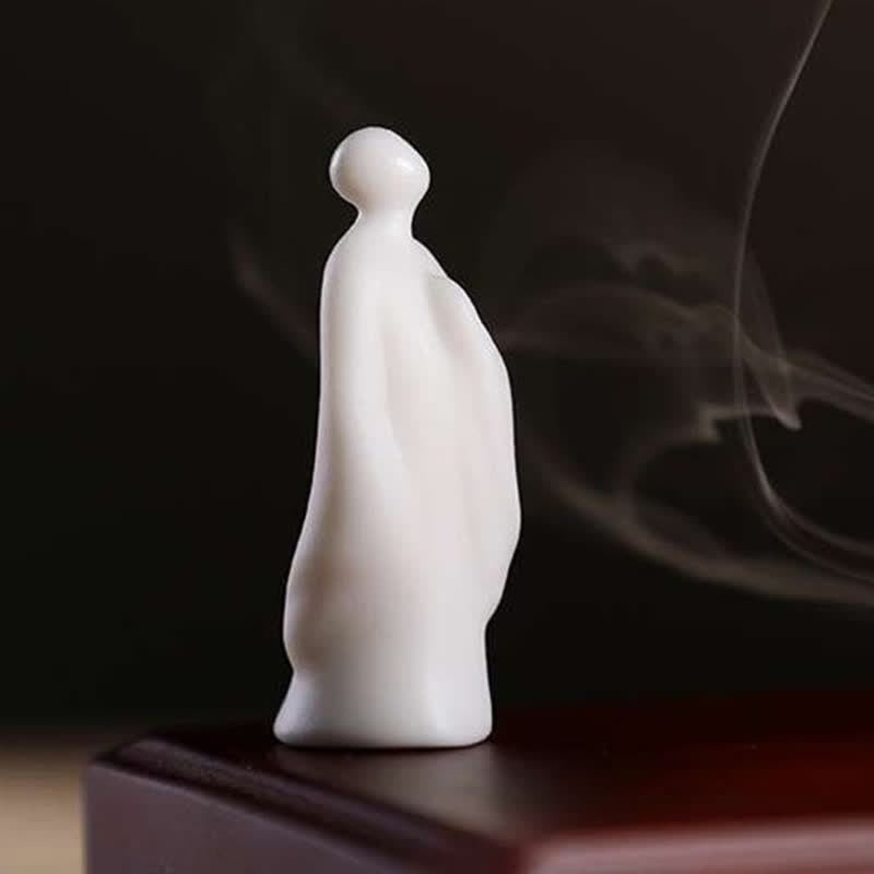 Tibetan Lotus Blessing Ceramic Incense Burner Decoration - Image 6