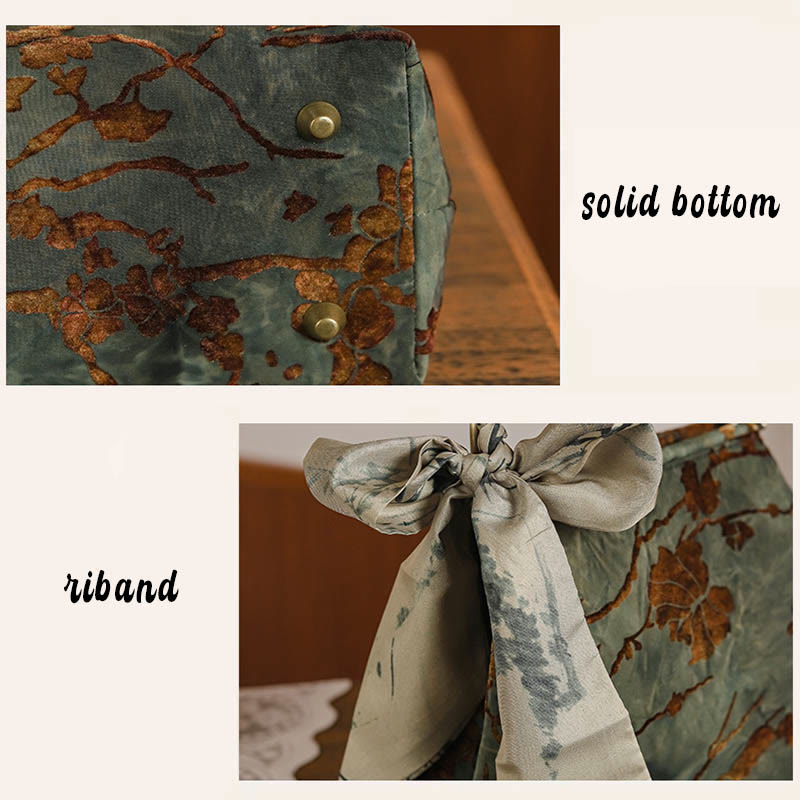 Velvet Jacquard Metal Chain Crossbody Bag Handbags - Image 6