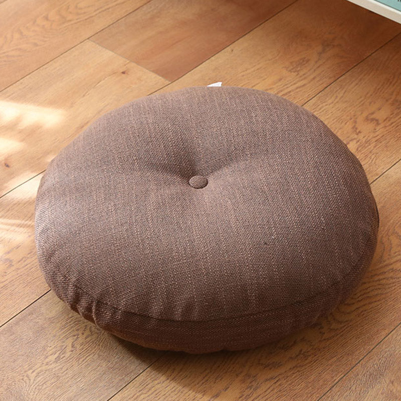 Lotus Simple Pattern Linen Meditation Seat Cushion Home Living Room Decoration - Image 11