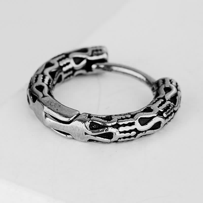 Retro Pattern Titanium Steel Balance Earrings - Image 7