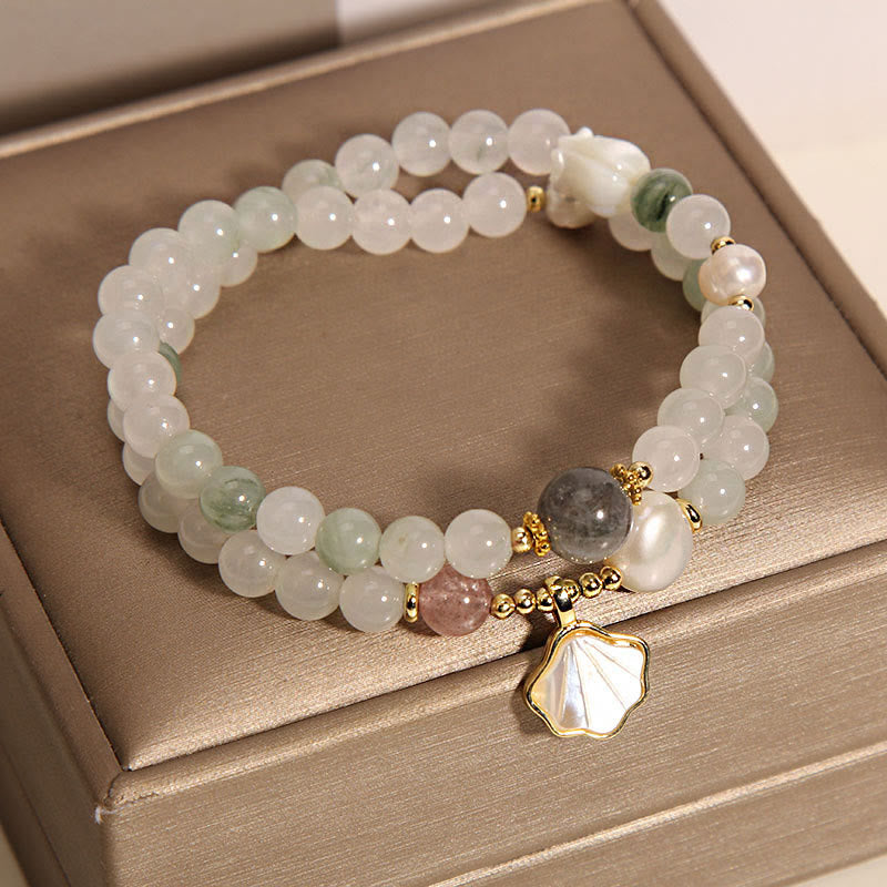 Double Layer Jade Shell Luck Bracelet - Image 3