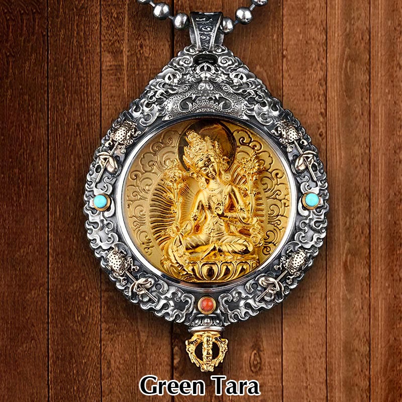 Chinese Zodiac Natal Buddha Thangka Nine Palaces Eight Diagrams Wealth Rotatable Necklace Pendant - Image 12