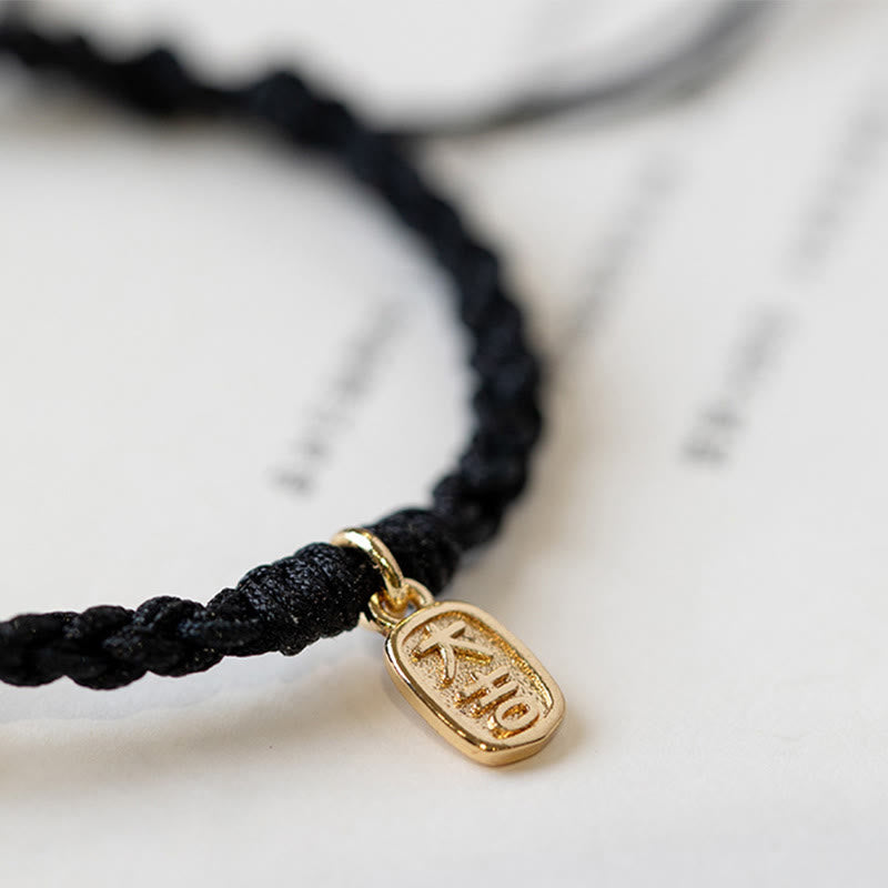 Chalcedony Round Peace Buckle Positive String Bracelet - Image 4