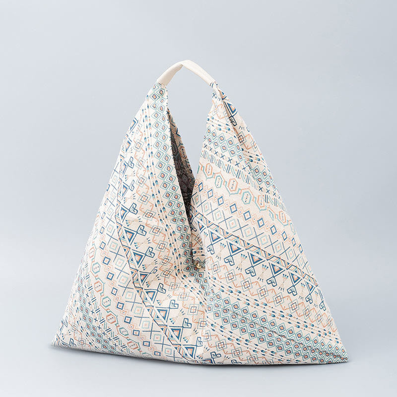 Geometry Tiger Flowers Leopard Stripes Print Underarm Triangle Shoulder Bag - Image 21