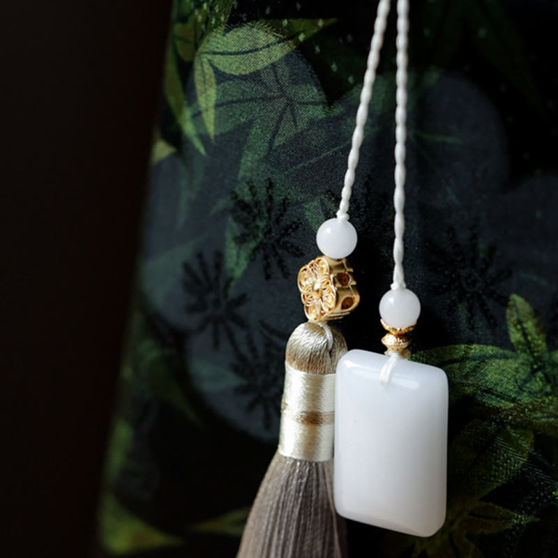 Bamboo Leaves Butterfly Koi Fish Bamboo Handles Handbag - Image 11