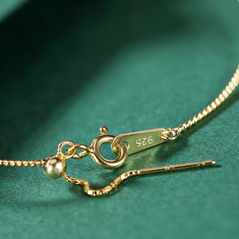 925 Sterling Silver Plated Gold Natural Purple Mica Stone Relief Bead Positive Necklace Pendant Bracelet Set - Image 6