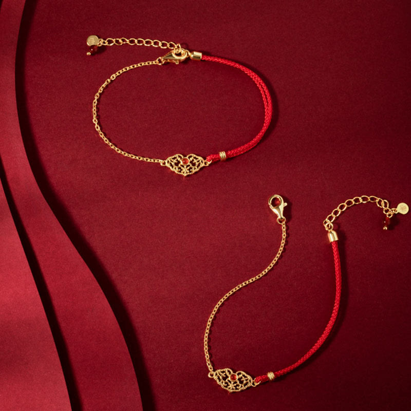 Lock of Good Wishes Luck Strength Chain Bracelet - Image 5