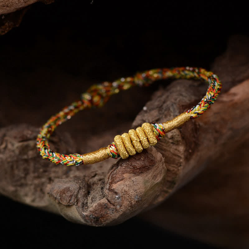 Handmade Colorful King Kong Knot Protection Braid String Bracelet