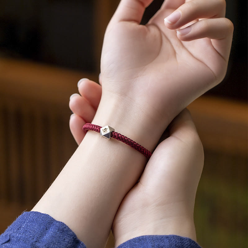 925 Sterling Silver Handmade Chinese Zodiac Natal Buddha Luck Protection Braided String Bracelet (Extra 30% Off | USE CODE: FS30) - Image 7