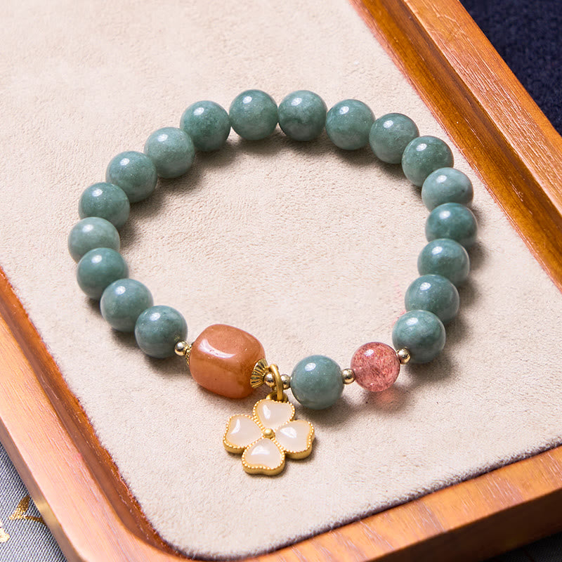 Bring Good Luck Green Jade Bracelet Bangle Bundle - Image 3
