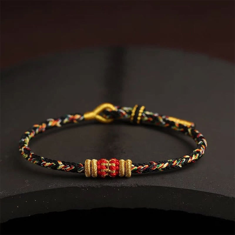 Handmade Colorful Rope King Kong Knot Braided Luck Bracelet - Image 18