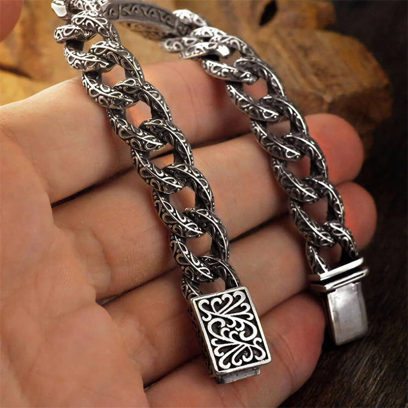 Vintage Patterns Engraved Healing Bracelet - Image 7
