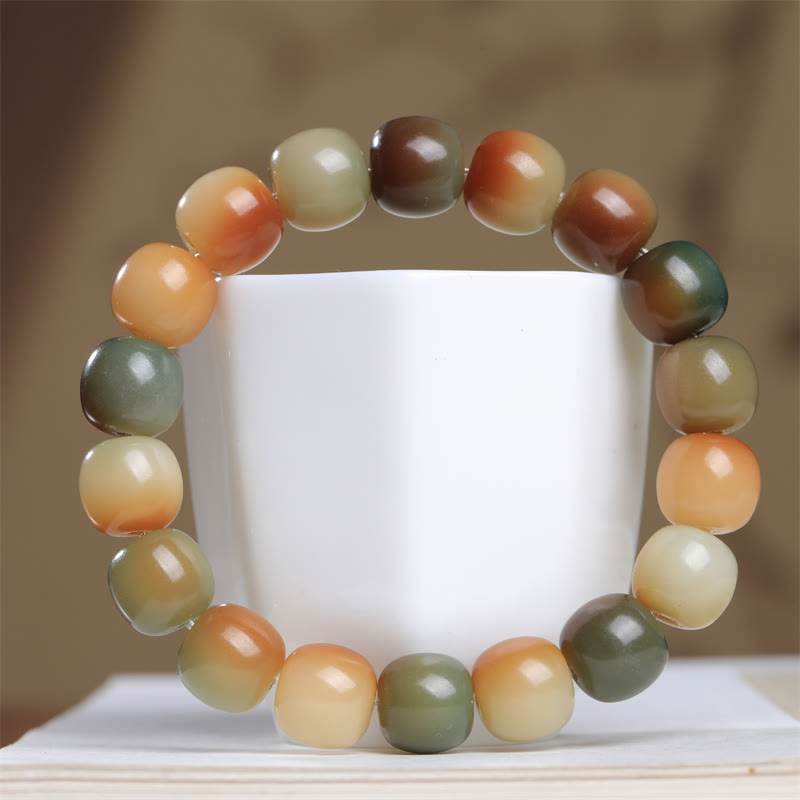 Colorful Bodhi Seed Peace Wisdom Bracelet