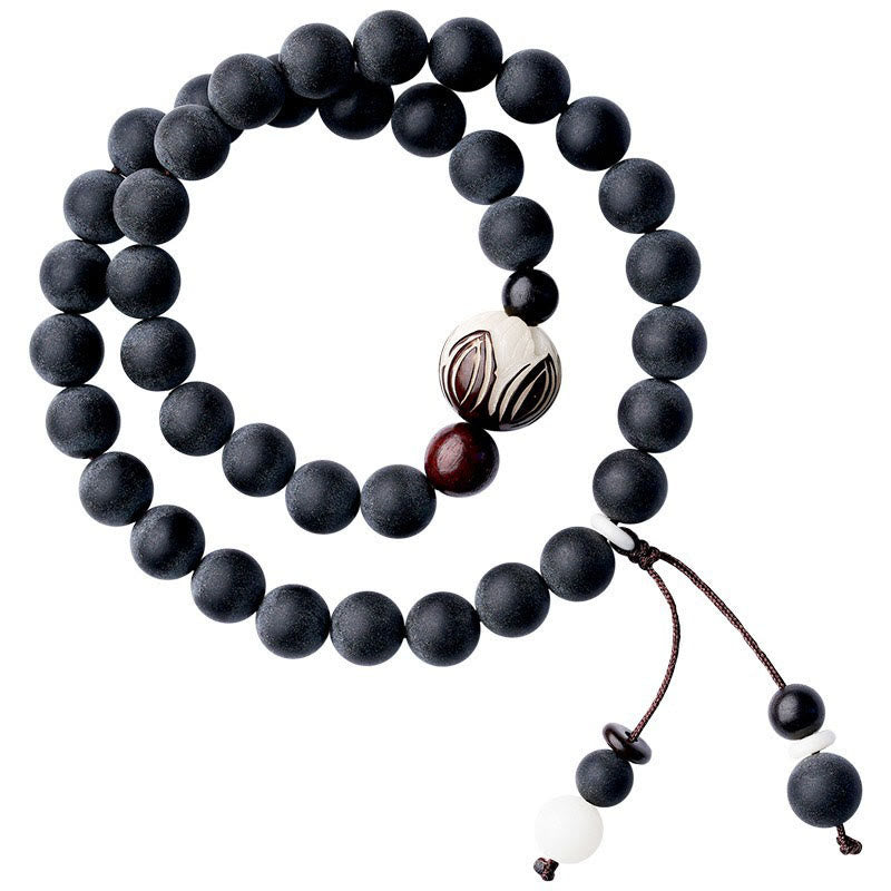 Tibetan Double Layer Cypress Bodhi Lotus Healing Bracelet - Image 9