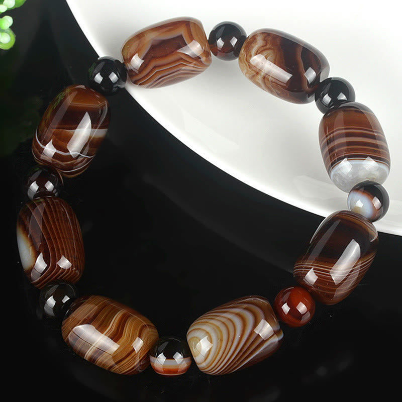 Natural Sardonyx Courage Happiness Bracelet