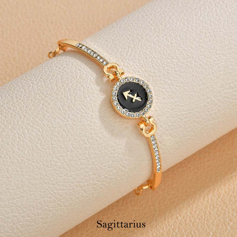 12 Constellations of the Zodiac Rhinestone Chain Adjustable Bracelet (Extra 30% Off | USE CODE: FS30) - Image 11