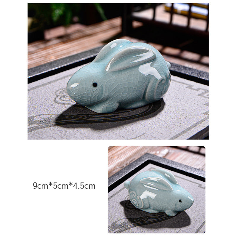 Chinese Zodiac Wealth Ceramic Tea Pet Home Figurine Decoration - Image 12