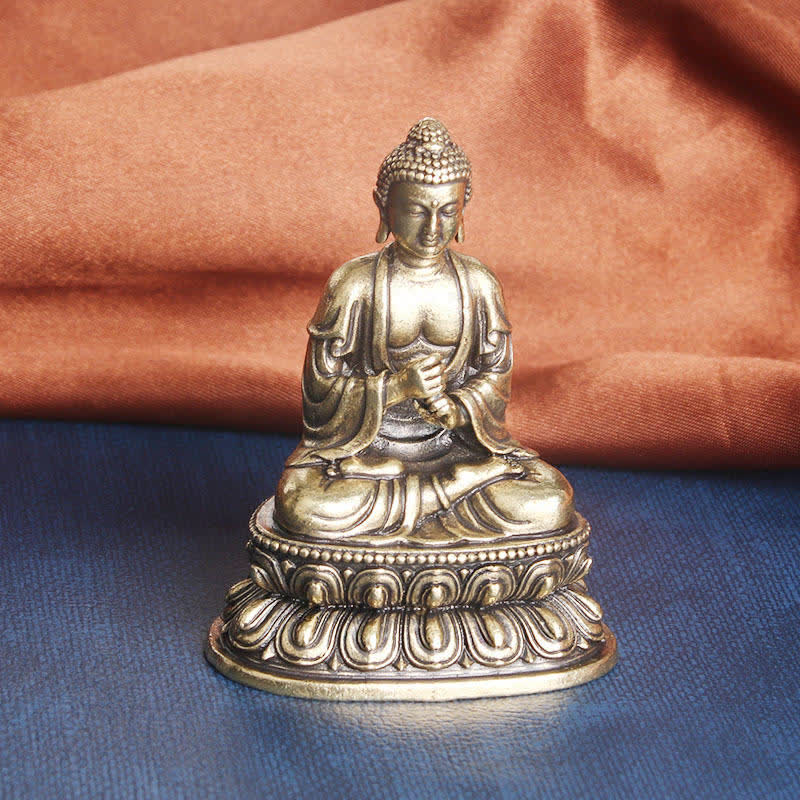 Tathagata Buddha Serenity Copper Statue Decoration - Image 3