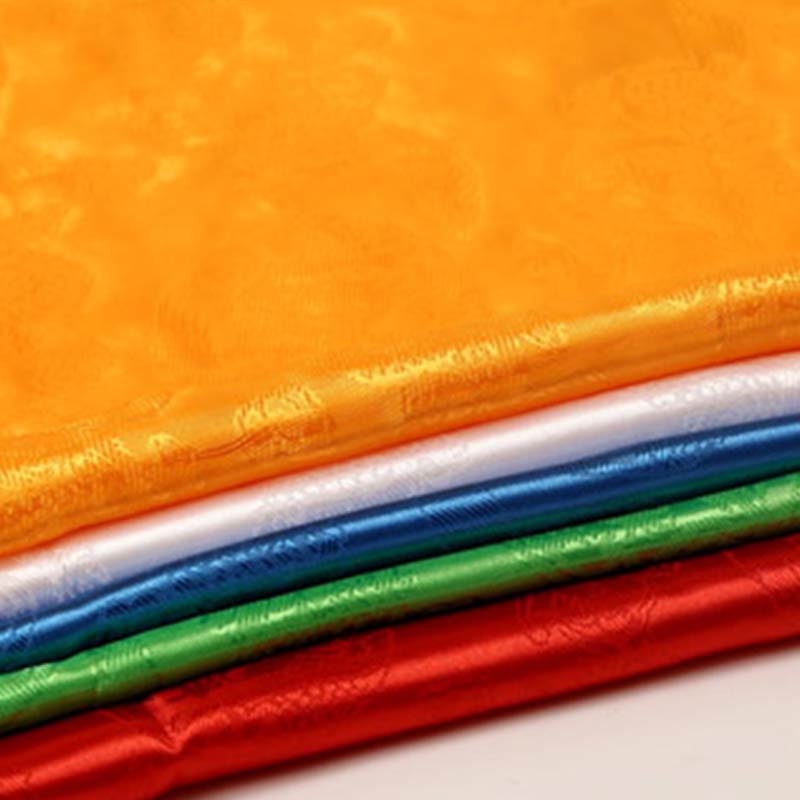 Tibetan Lucky Blessing 5 Colors Dragon Phoenix Pattern Khata Decoration - Image 3