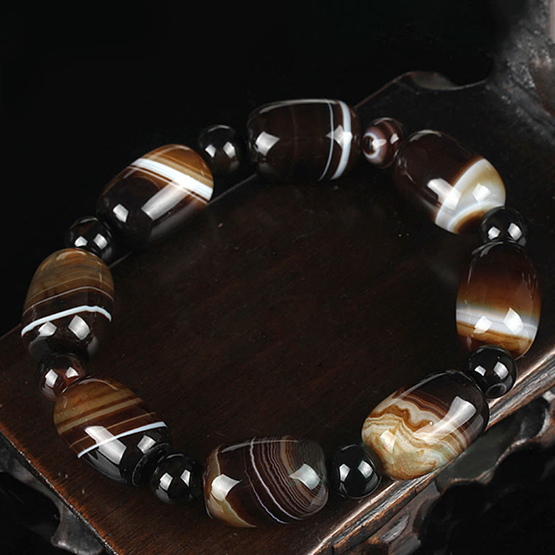 Natural Sardonyx Courage Happiness Bracelet - Image 4