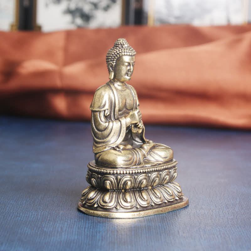 Tathagata Buddha Serenity Copper Statue Decoration - Image 2