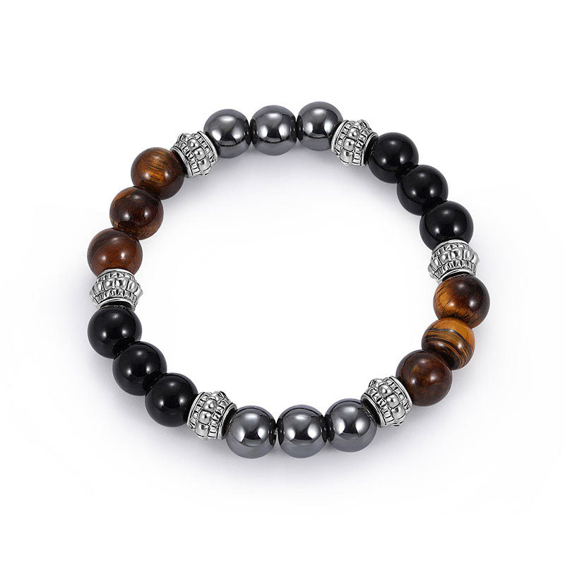 Tiger Eye and Hematite Good Luck and Healing Bracelet - Image 3