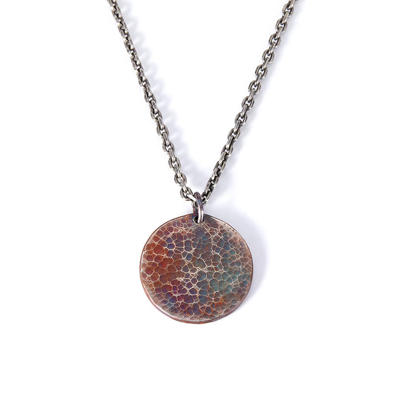 990 Sterling Silver Yin Yang Water and Fire Balance Necklace Pendant - Image 5