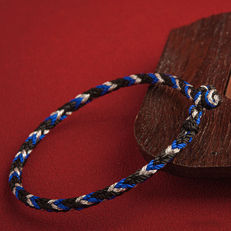 "May prosperity fill your life" Lucky Multicolored Bracelet - Image 3