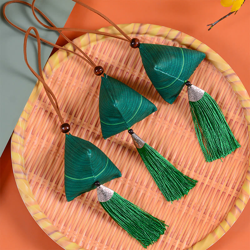 Dragon Boat Festival Zongzi Pattern Sachet Protection Tassel Hanging Decoration